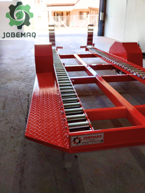 CARRETA PARA TRANSPORTE DE BINS Jobemaq Máquinas e Implementos Agrícolas na Serra Gaúcha. Garfo Frontal, Rachador de Lenha, Distribuidor de Adubo para Trator, Plaina Traseira Hidráulica, Torre Empilhadeira para Trator, Carreta para Transporte, Roçadeira para Trator, Tombador de Bins Frontal e Giratório. Projetos, Máquinas e Implementos Agrícolas.